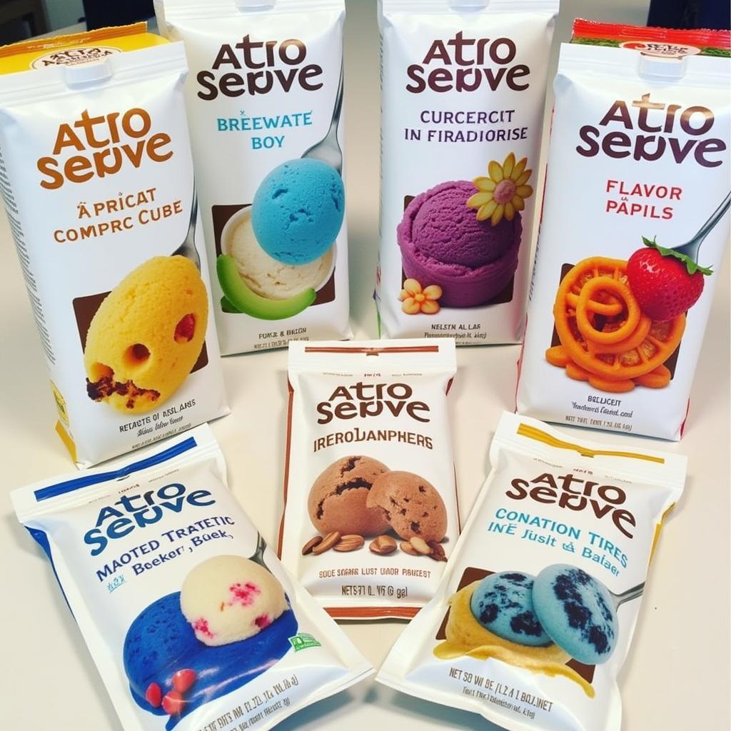 Different Flavors of Astro Serve Ice Cream