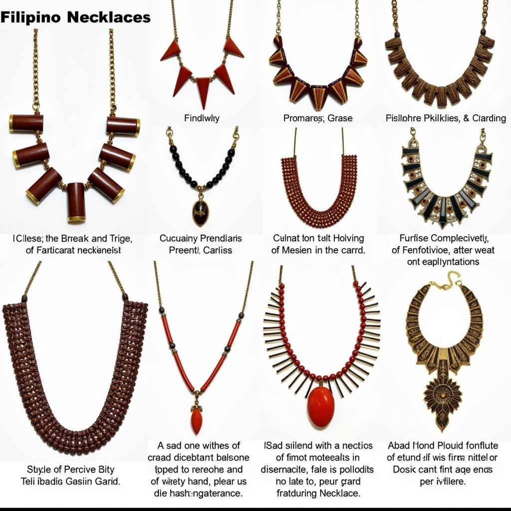 Variety of Filipino Necklaces for Different Occasions