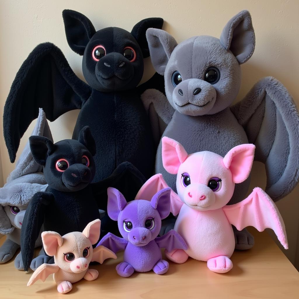 Variety of Giant Stuffed Bats