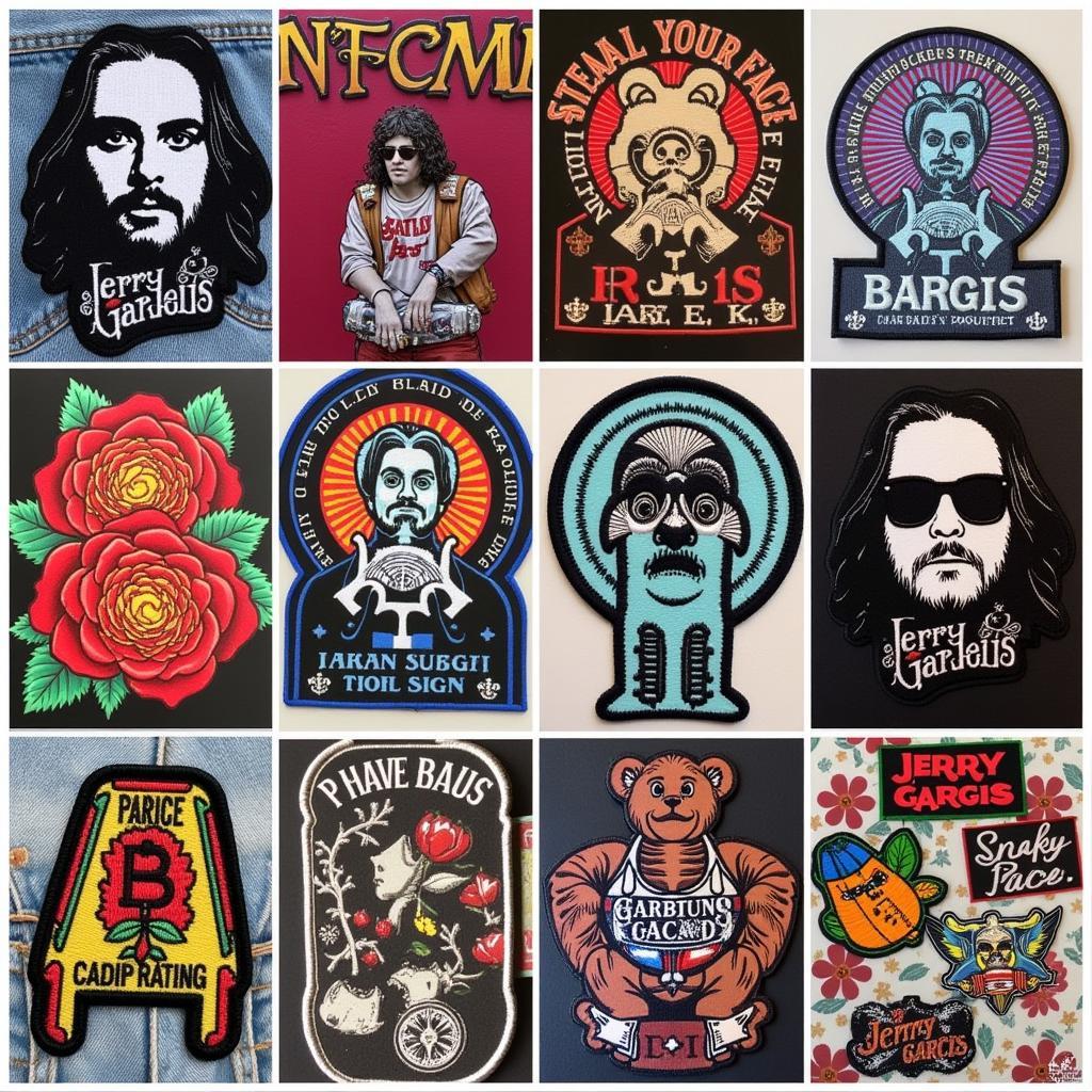 Variety of Jerry Garcia Patches