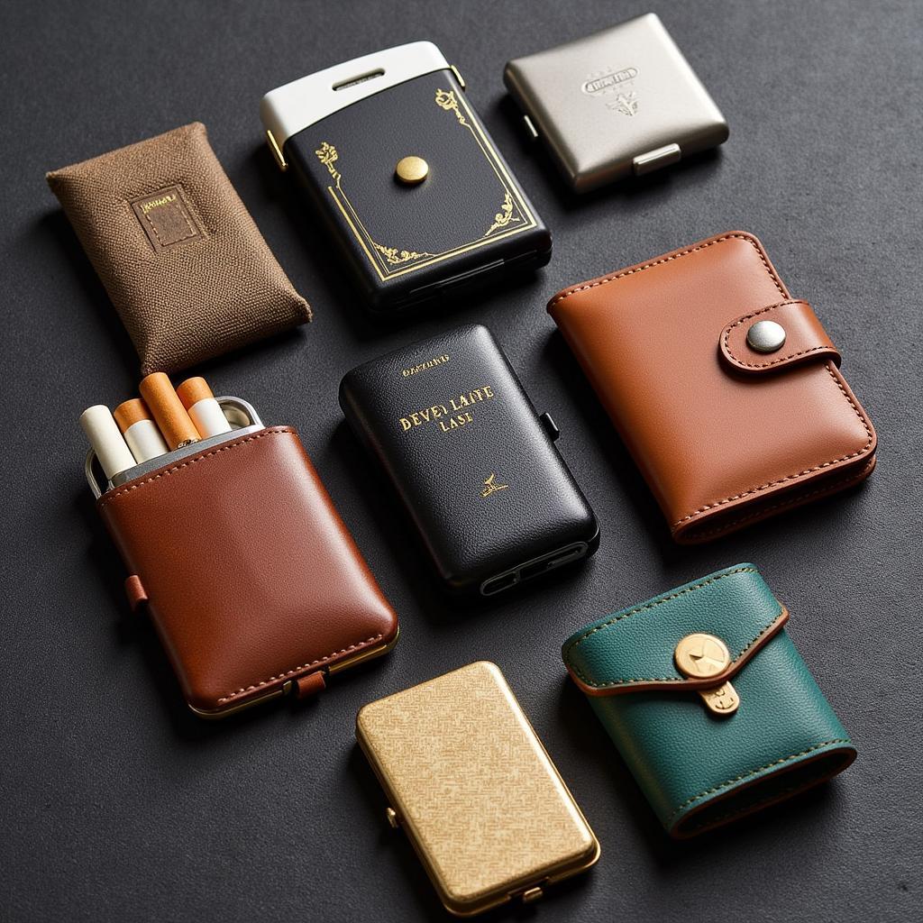 Variety of Mini Cigarette Cases Displayed