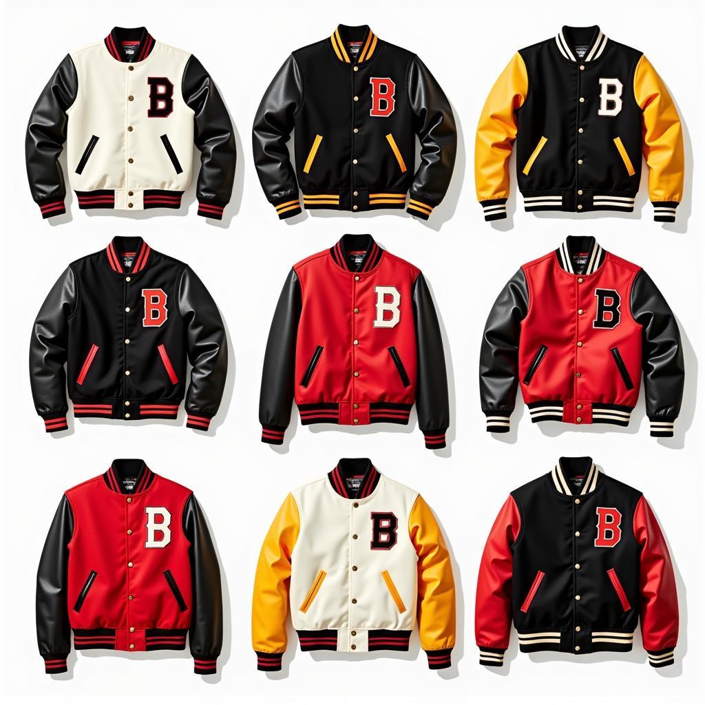 Different Styles of Grambling Jackets Showcasing Variety in Design