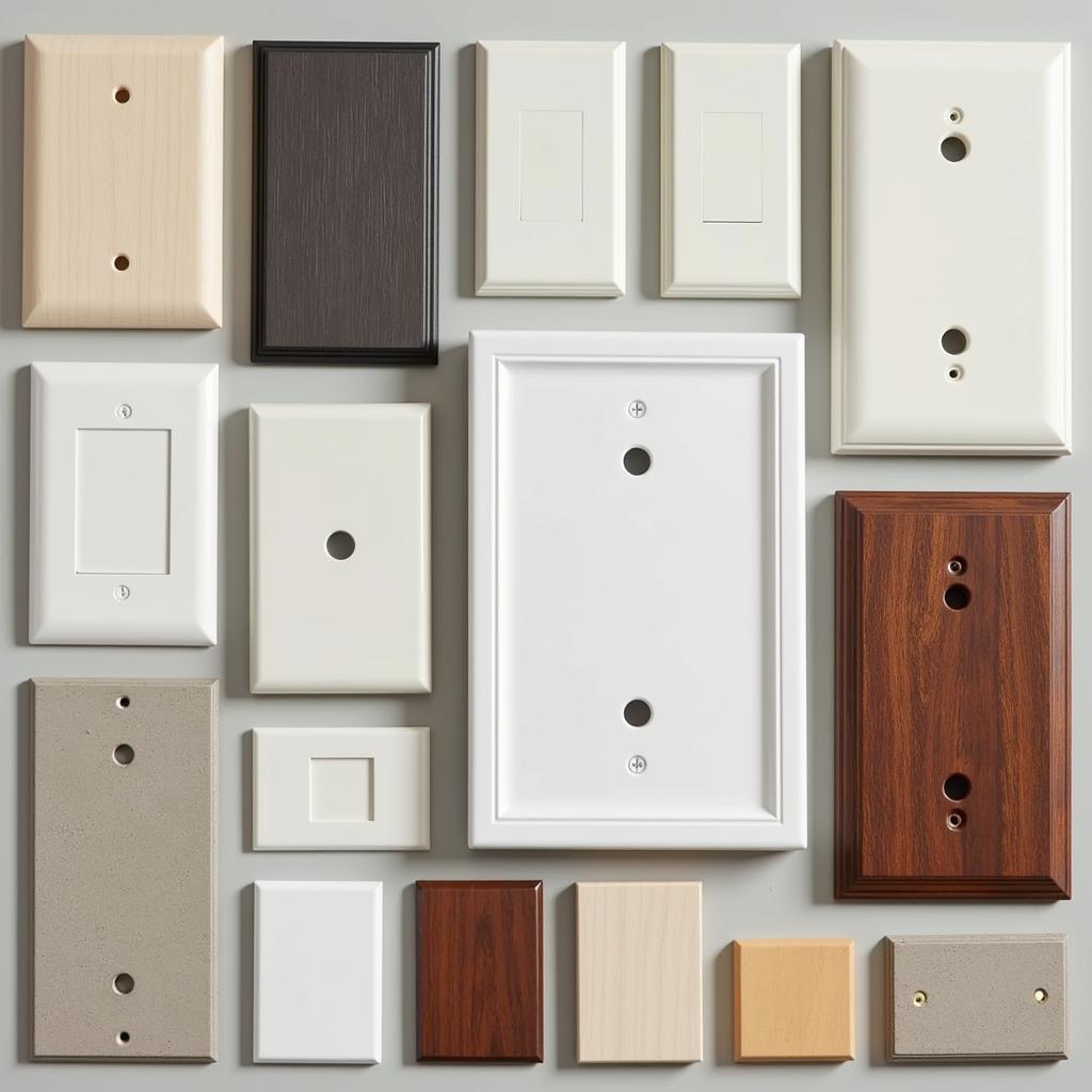 Different Styles and Finishes of Oversized Blank Wall Plates