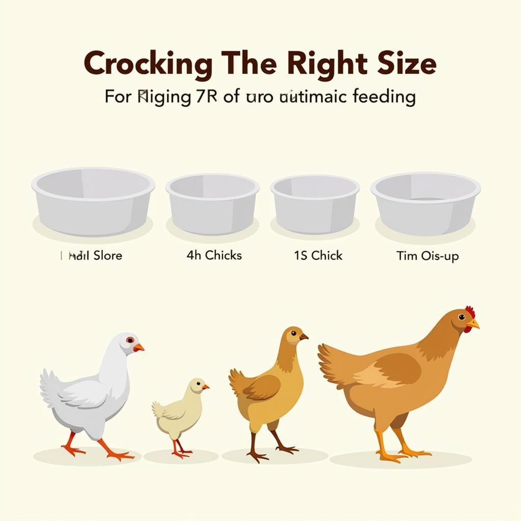 Various Sizes of Chicken Feeder Cups