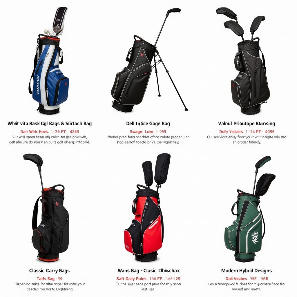 Different Styles of Vinyl Golf Bags