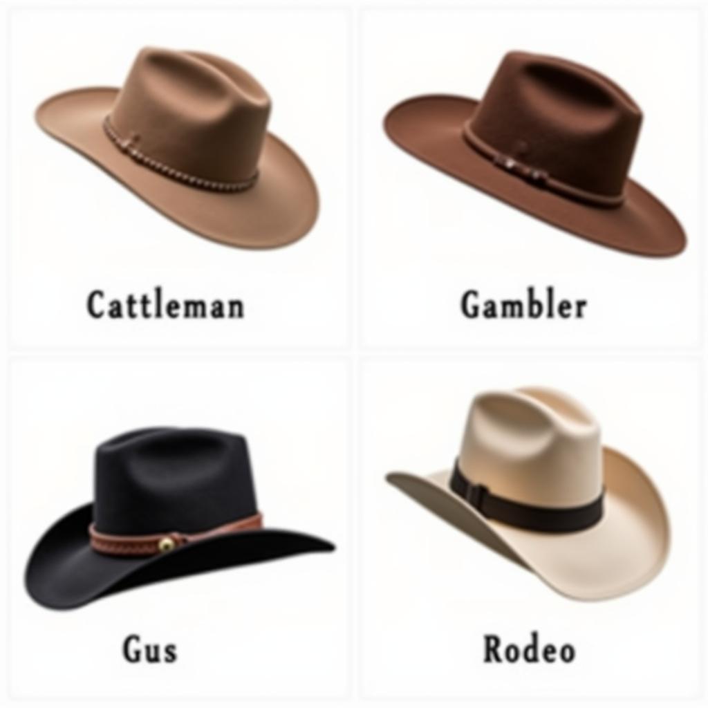 Vegan Cowboy Hat Styles: Cattleman, Gambler, Gus, and Rodeo