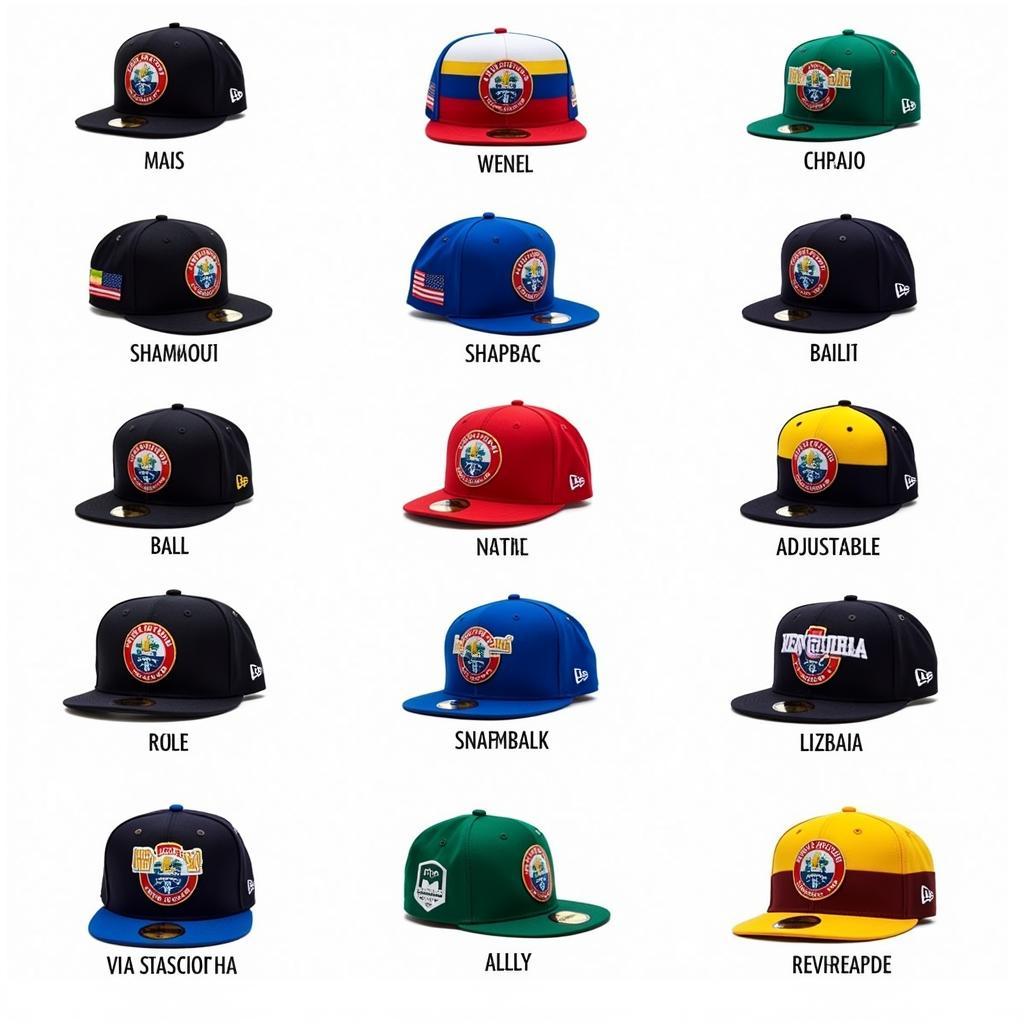 Various Venezuela New Era Hat Styles