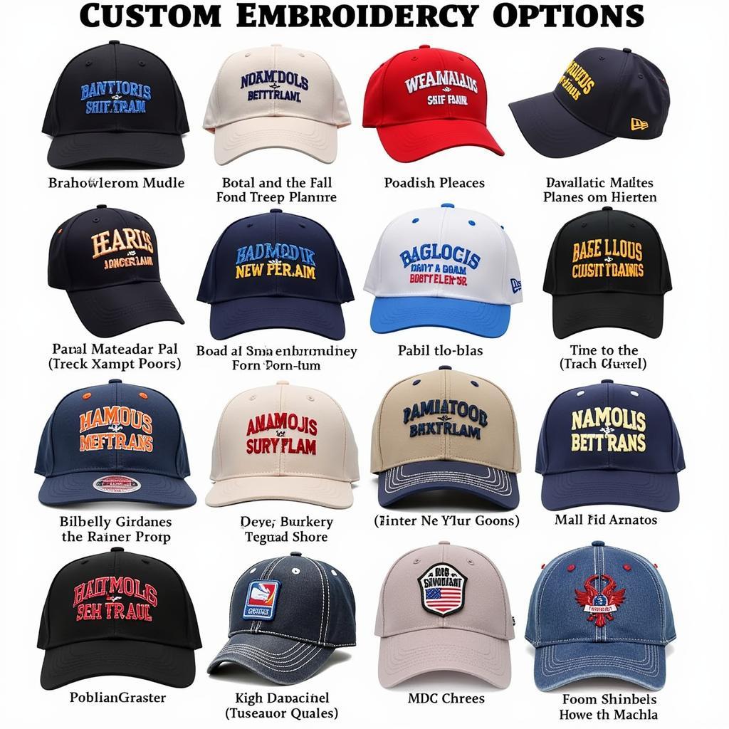 Embroidery Options for Custom Veterans Hats