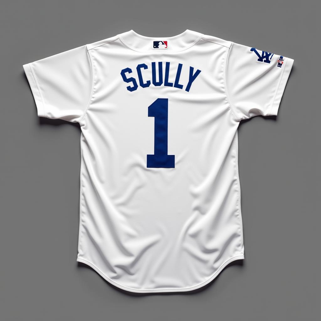 Classic Vin Scully Dodger Jersey