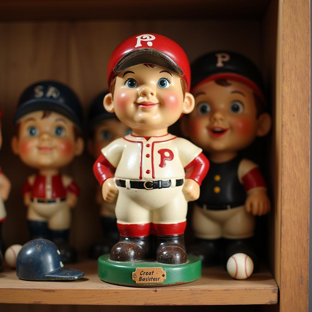 Vintage Baseball Mascot Bobblehead