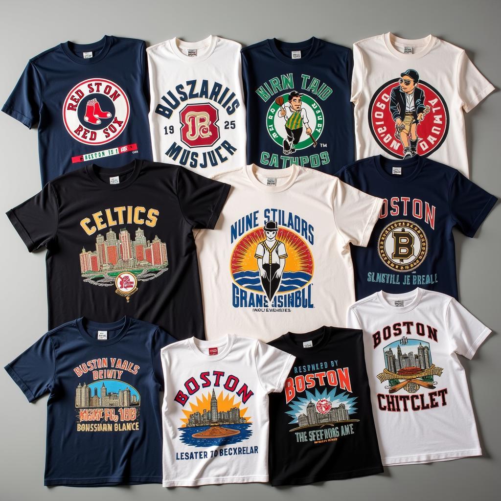 Collection of Vintage Boston T-shirts