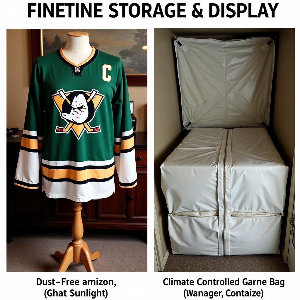 Vintage Ducks Jersey Display and Storage