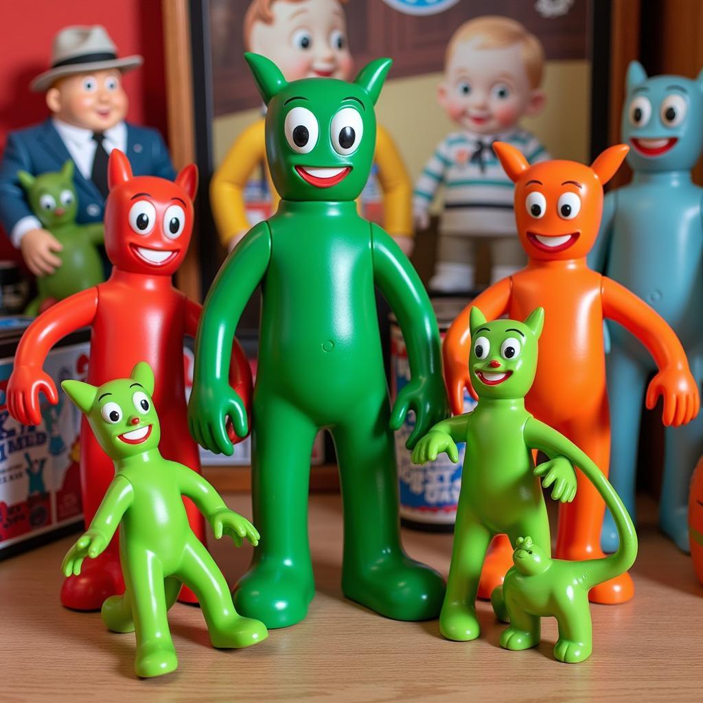 Vintage Gumby Figurines Collection