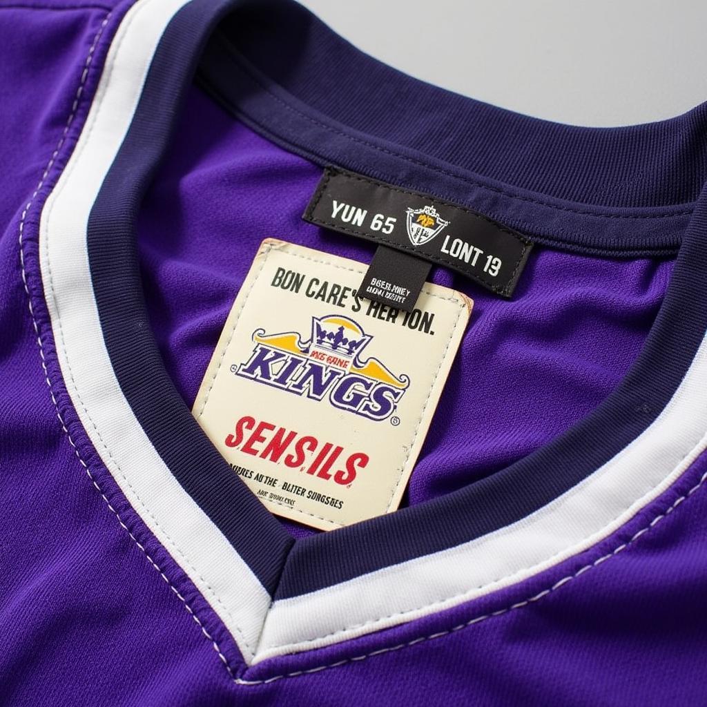 Close-up of a Vintage Kings Burger King Jersey