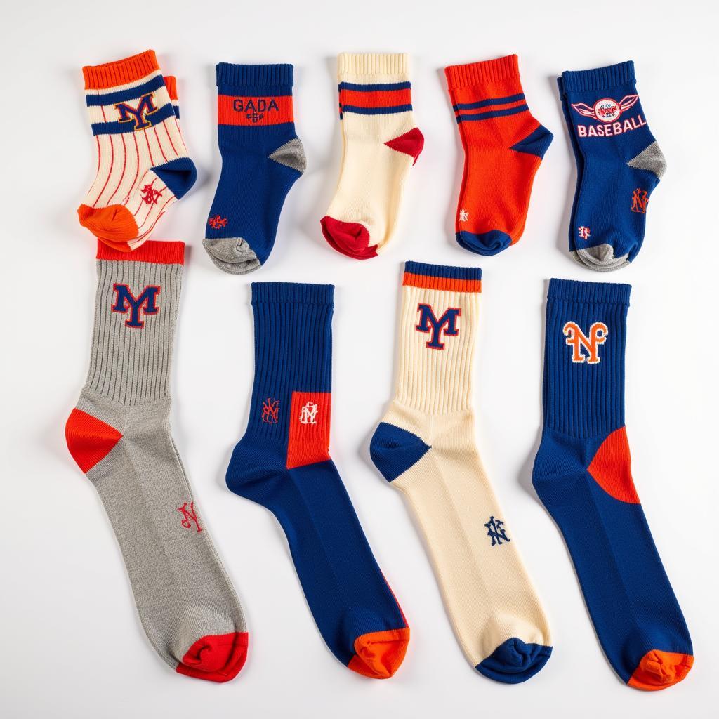 Vintage Mets Baseball Socks