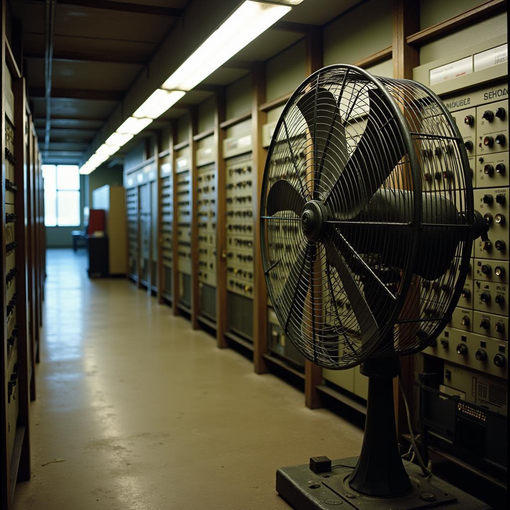 Vintage Telephone Exchange Cooling Fan