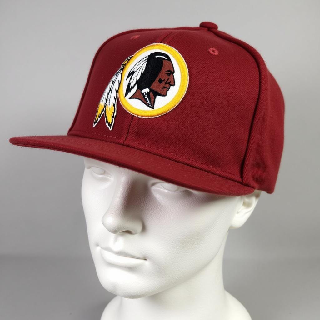 Vintage Washington Redskins Fitted Hat Displayed