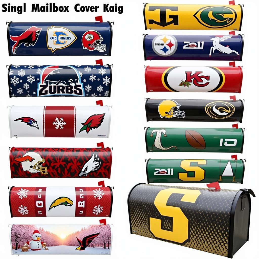 Vinyl Mailbox Covers: Sports and Seasonal Designs