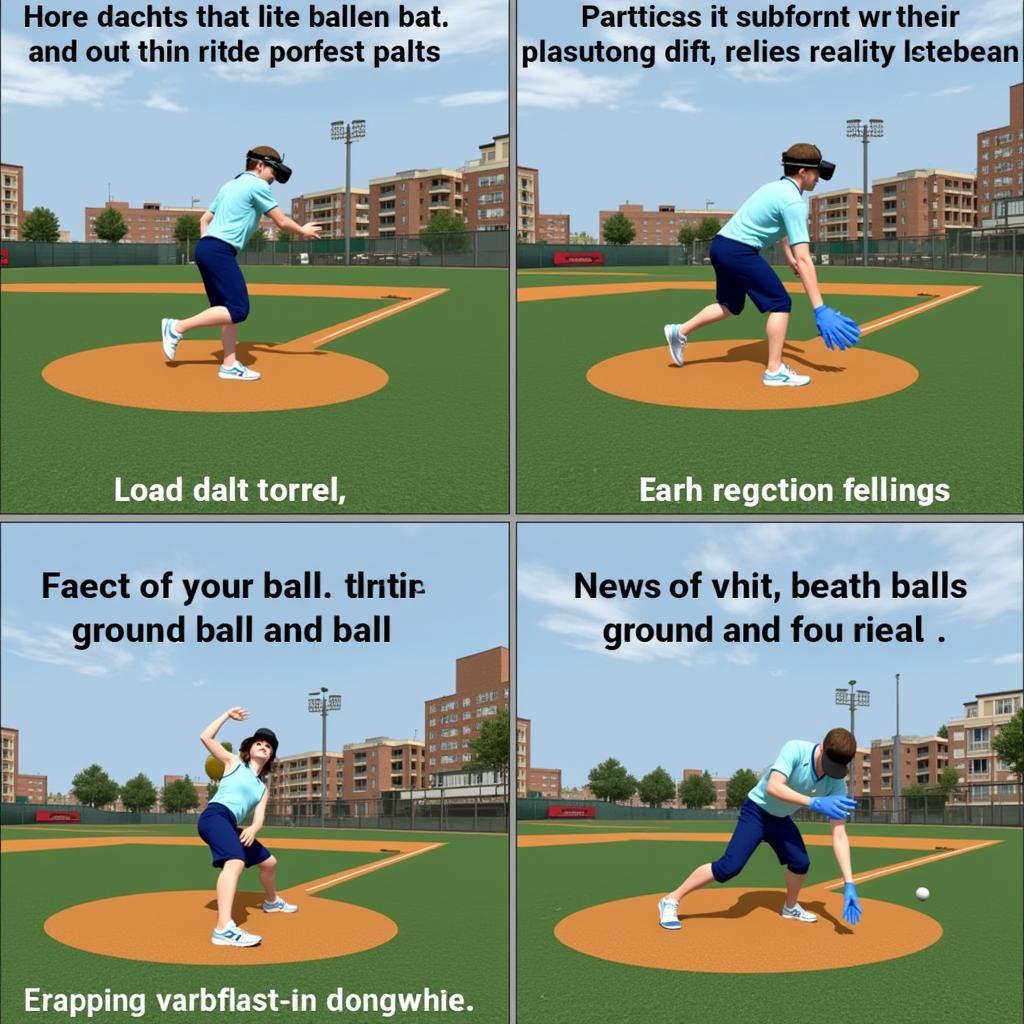 Virtual Softball Fielding Exercises