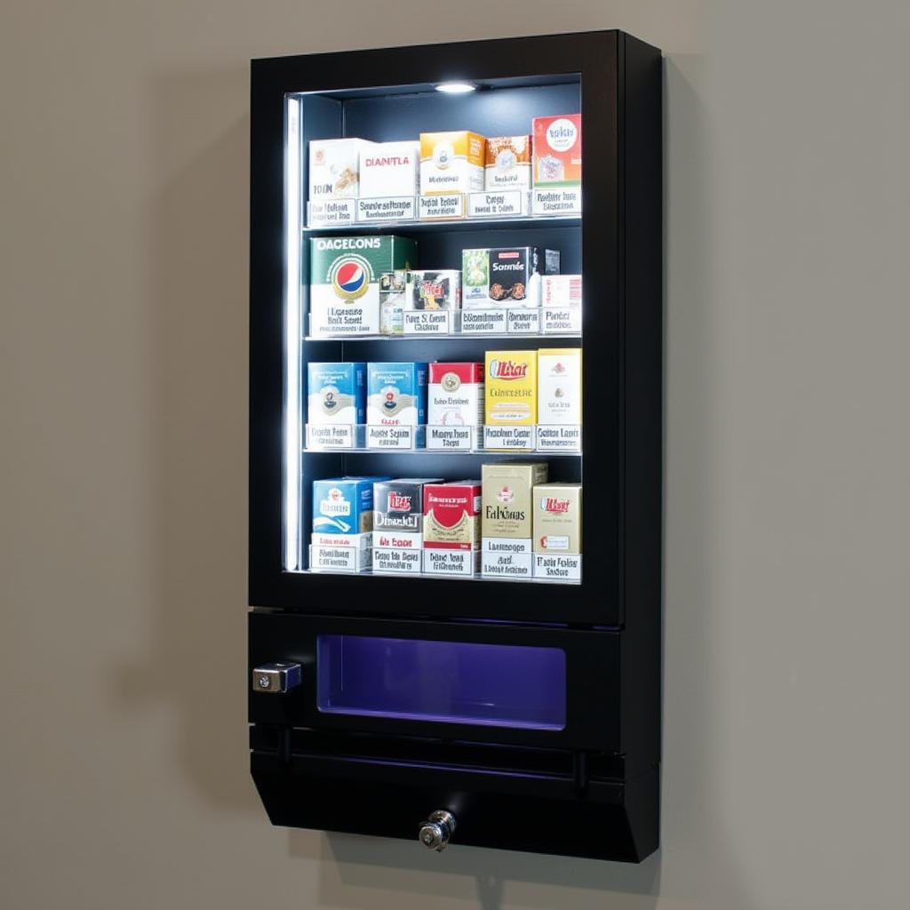 Wall-Mounted Cigarette Rack Display for Retail Stores