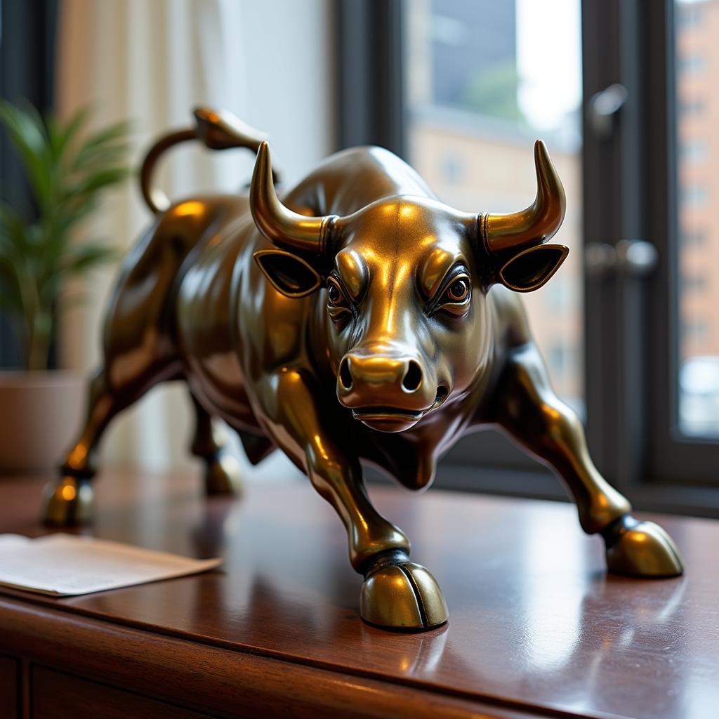 Bronze Wall Street Bull Replica