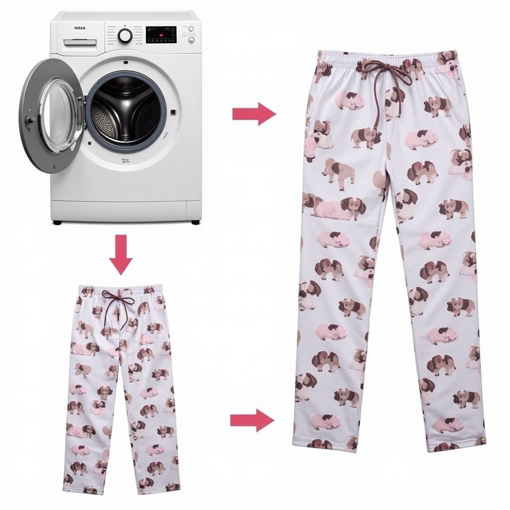 Properly Washing and Drying Dog Picture Pajama Pants