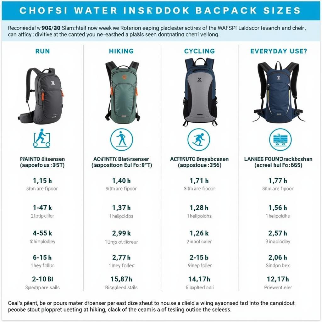 Water Dispenser Backpack Sizing Guide