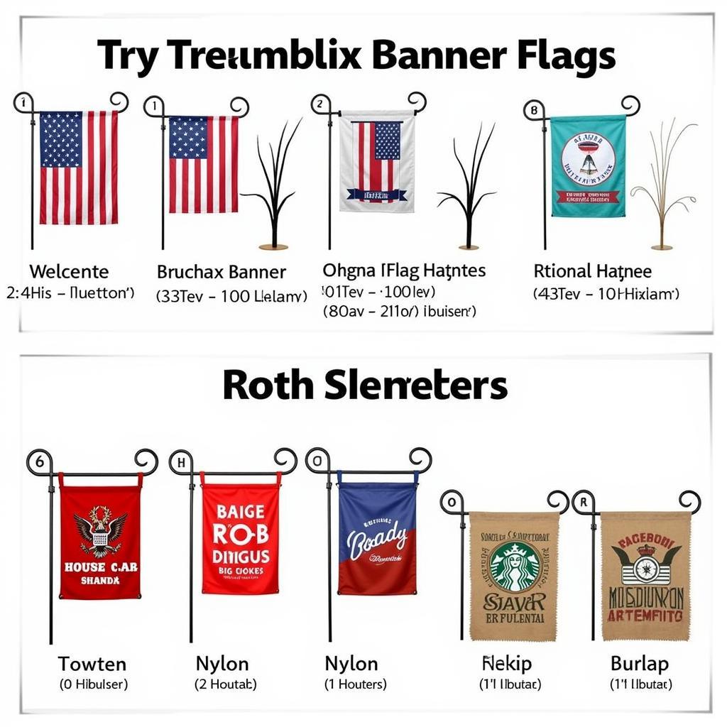 Welcome Banner Flags in Different Styles