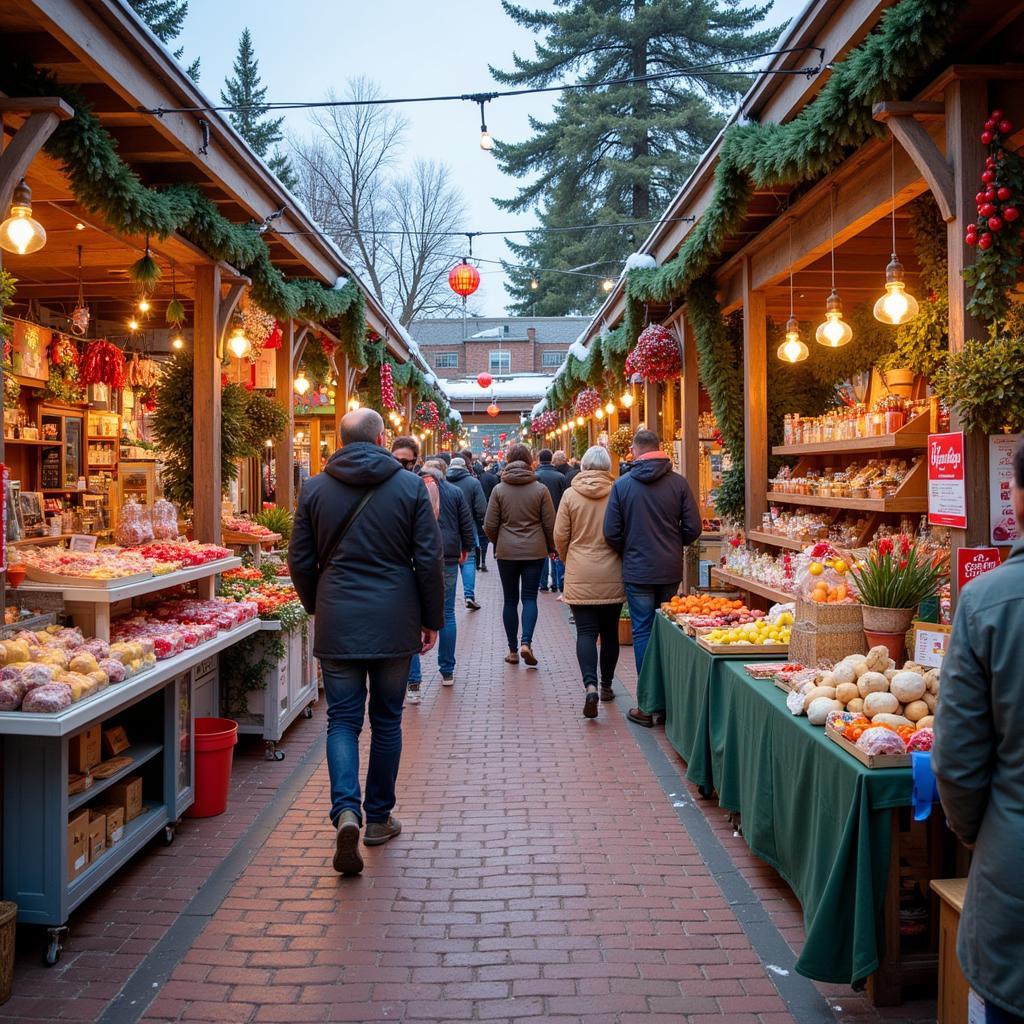 West Valley Holiday Market Scene