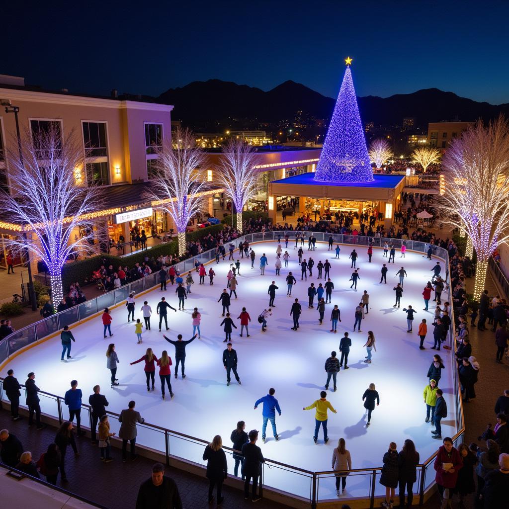 West Valley Ice Skating Rink During Winter