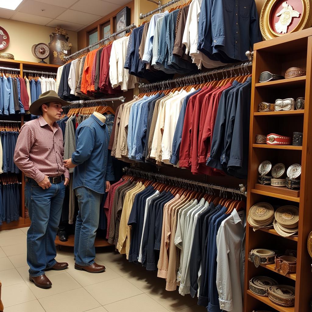 Western Apparel and Accessories in a Miami Cowboy Store