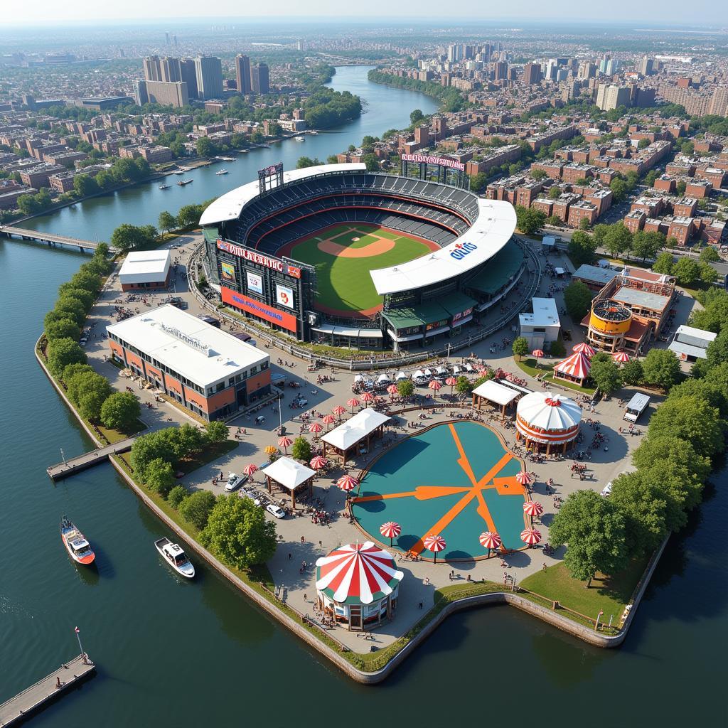 Willets Point Entertainment Complex Aerial View