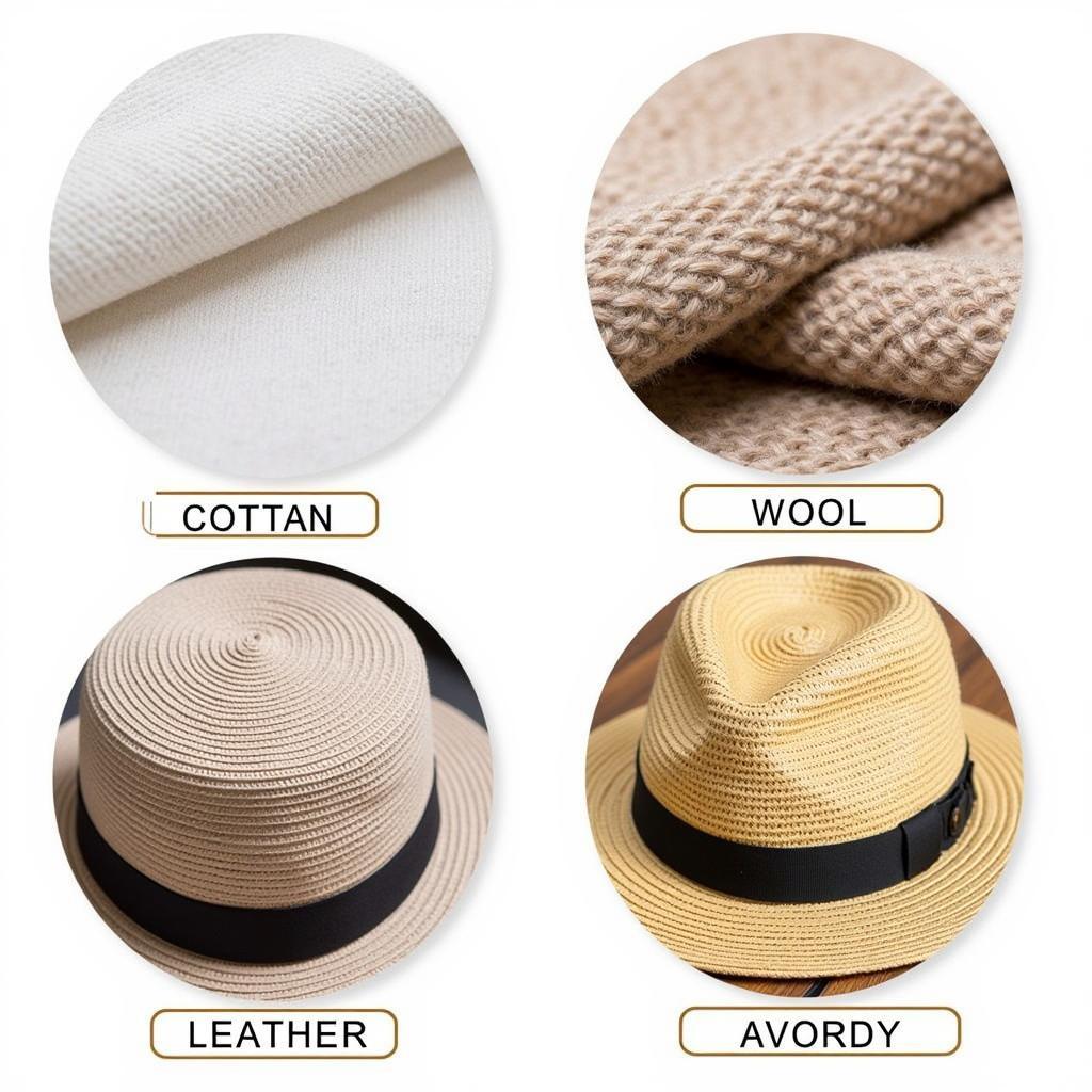 Various Materials for Women's Captain Hats