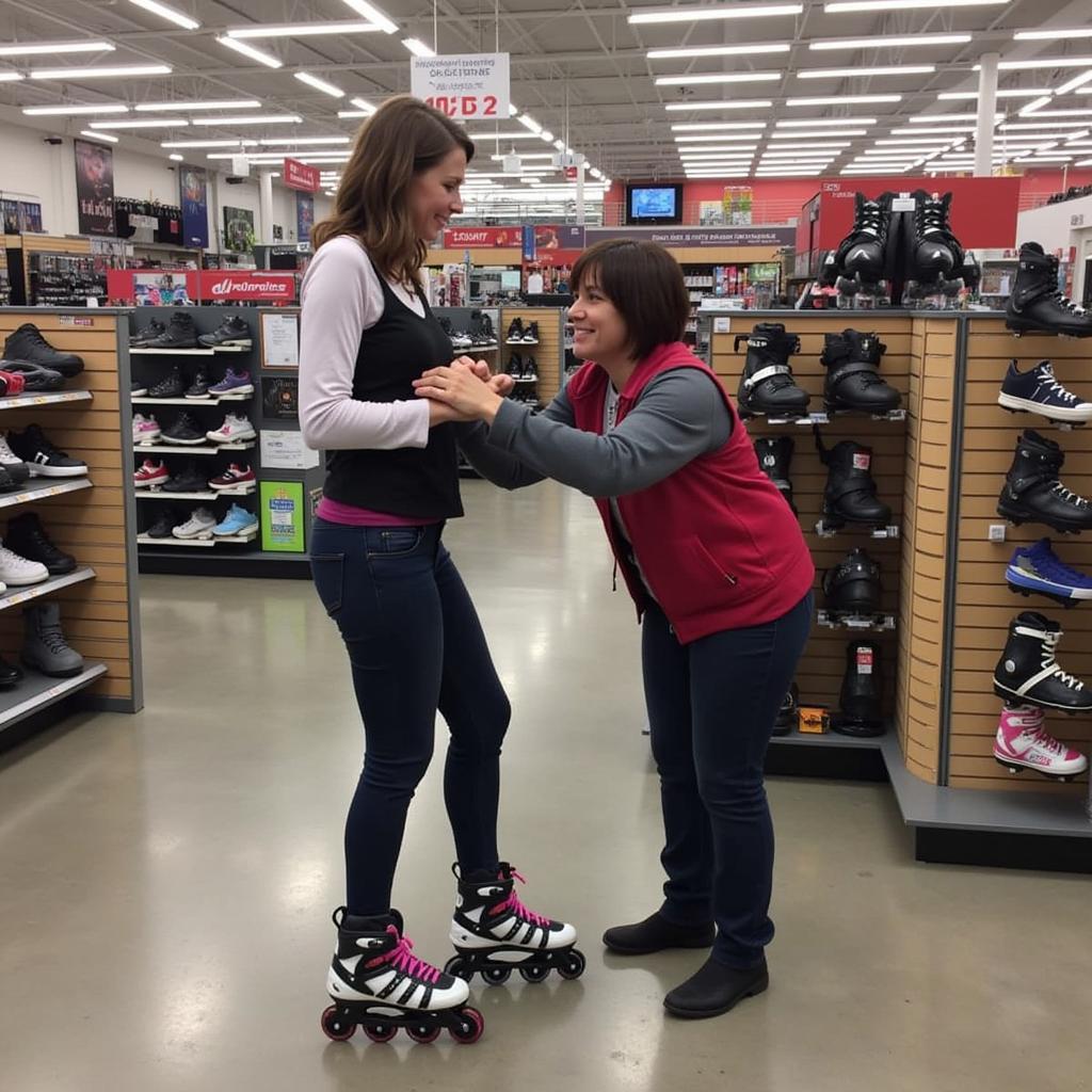 Women's Inline Skates Size 6 Fitting