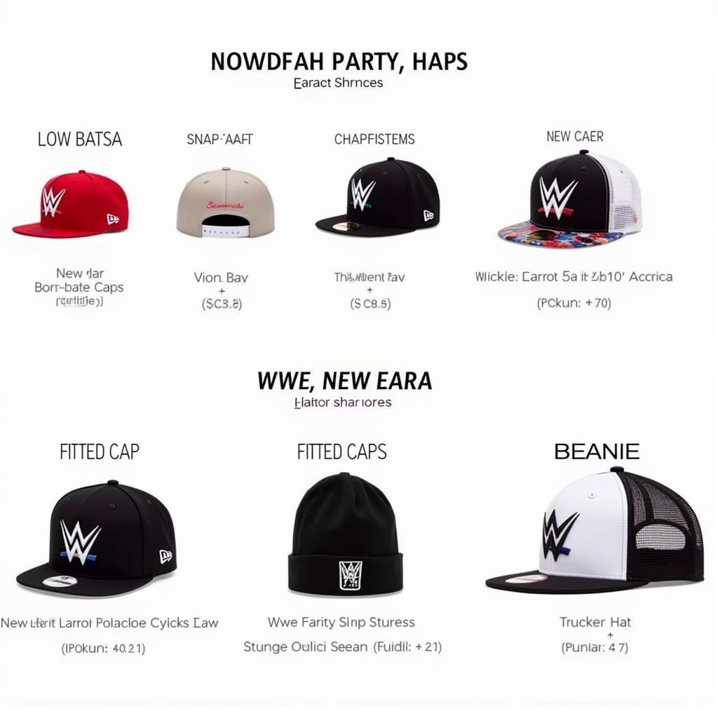 Different Styles of WWE New Era Hats