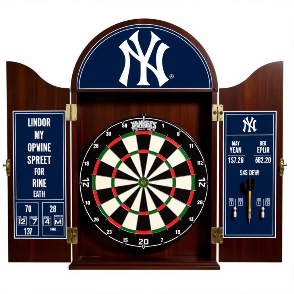 Yankees Dartboard Cabinet with Surround