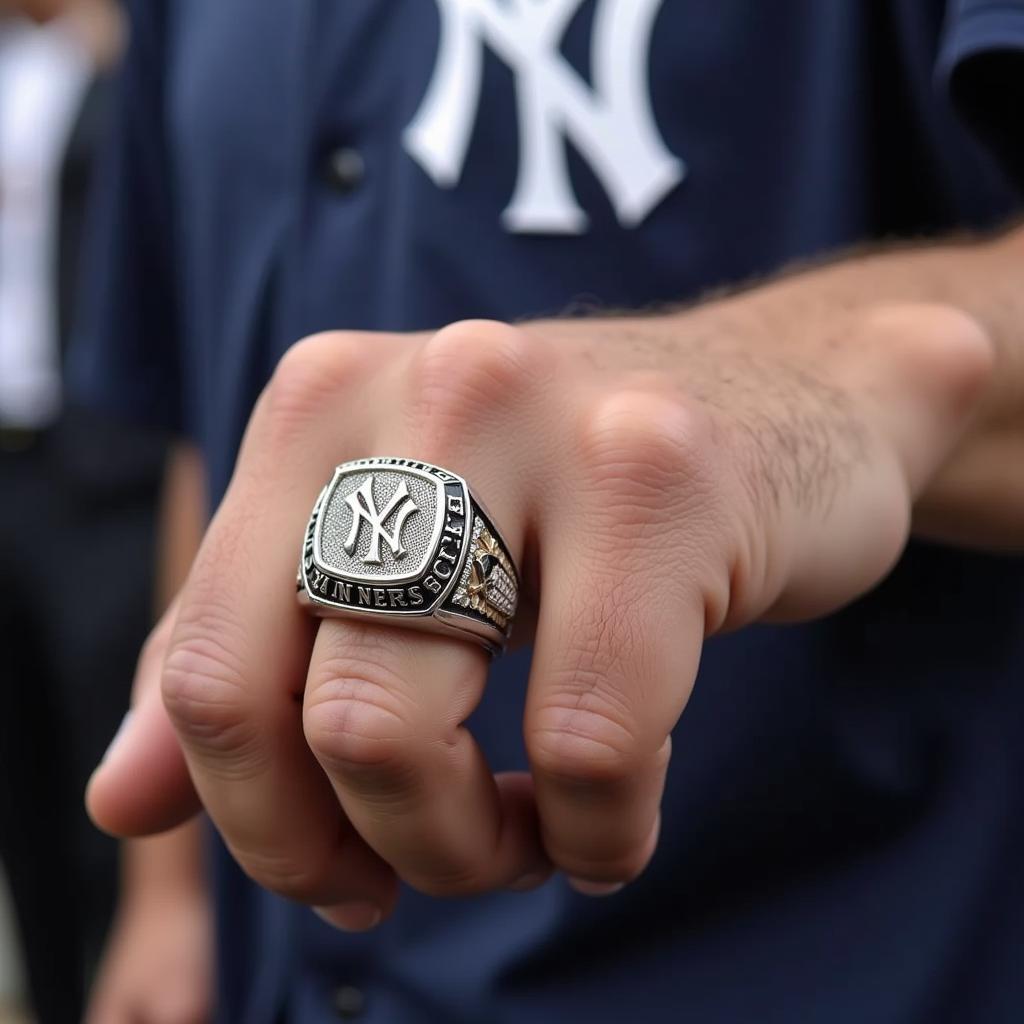 Yankees Fan Wearing Replica Ring