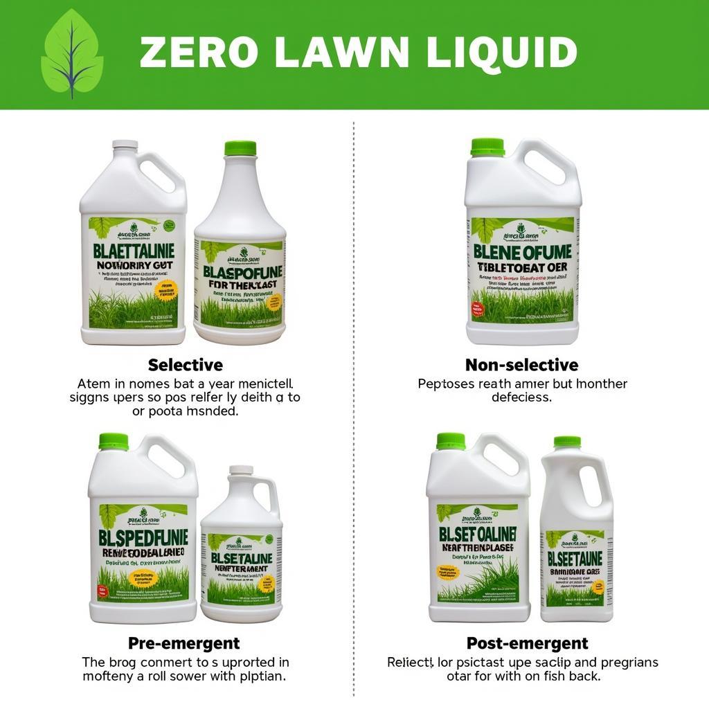 Different Types of Zero Lawn Liquid