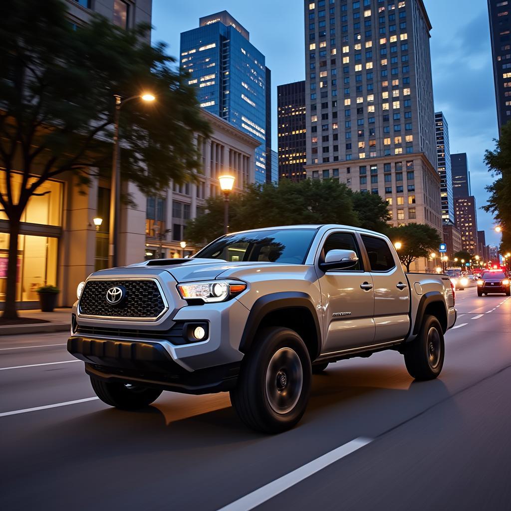 2024 Toyota Tacoma Limited Driving in Downtown Houston