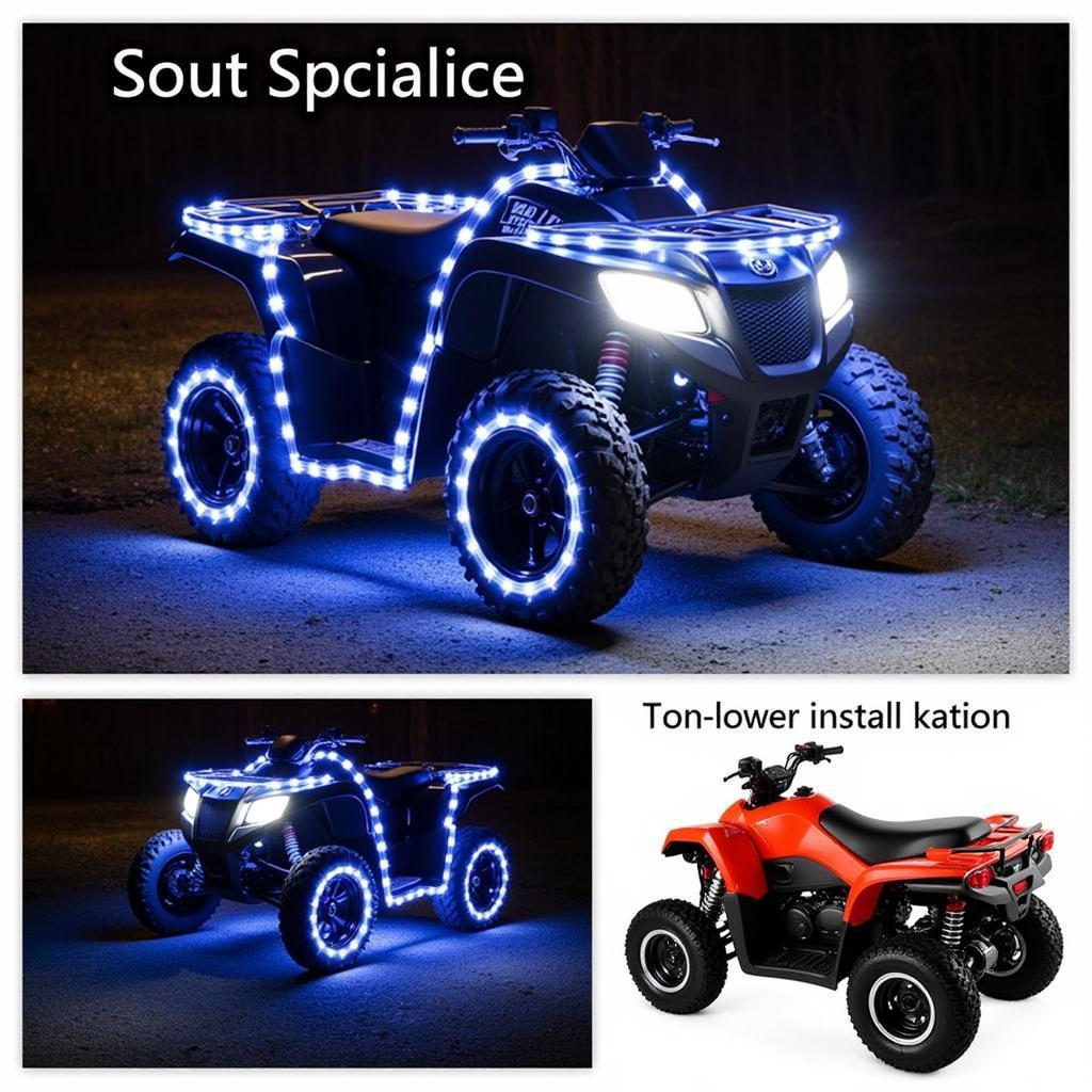 3 ft Whip Lights ATV Installation