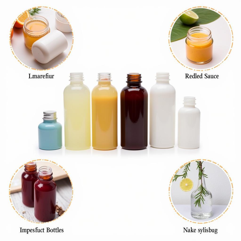 5 oz Plastic Bottles Filled with Various Products