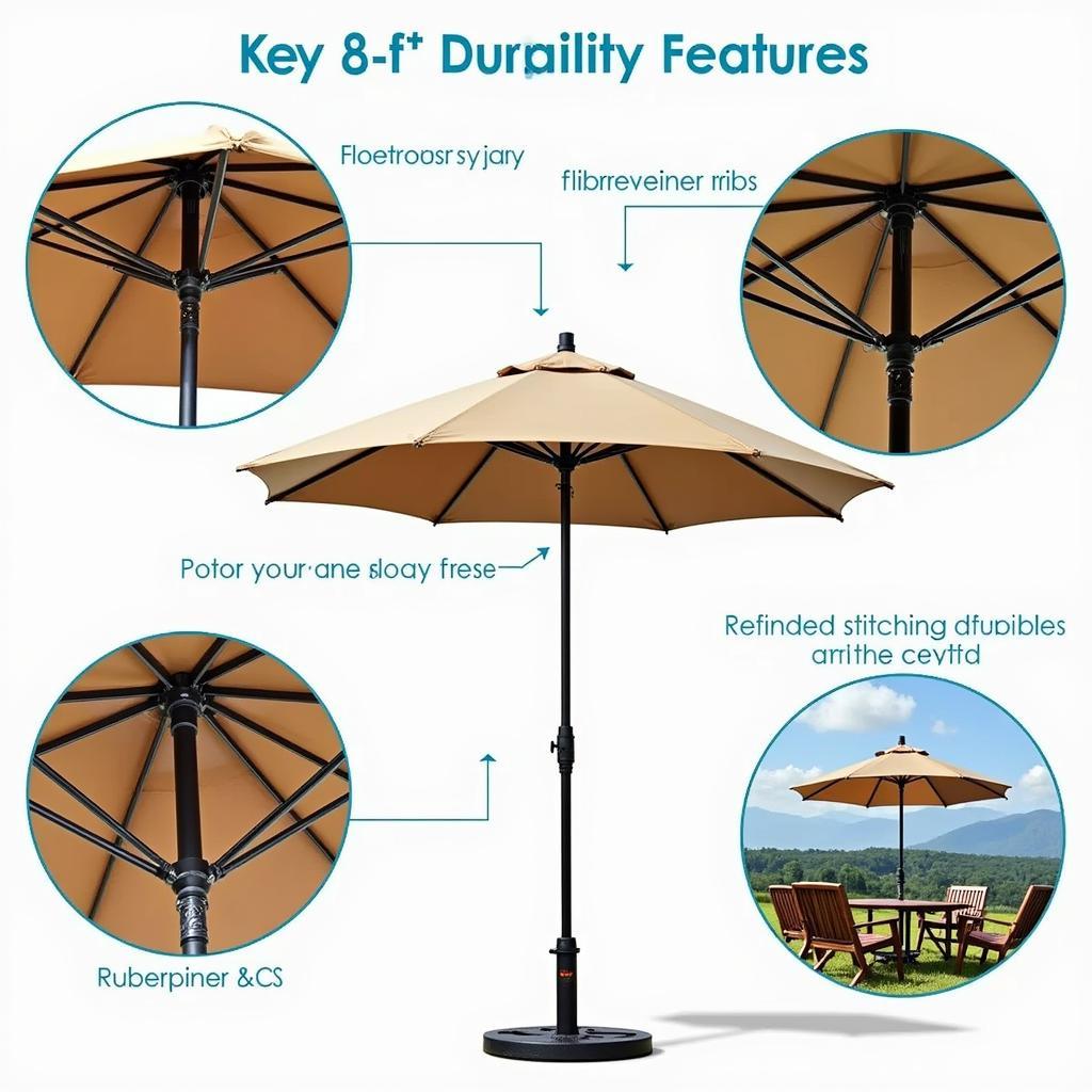 8 Foot Umbrella Durability Features