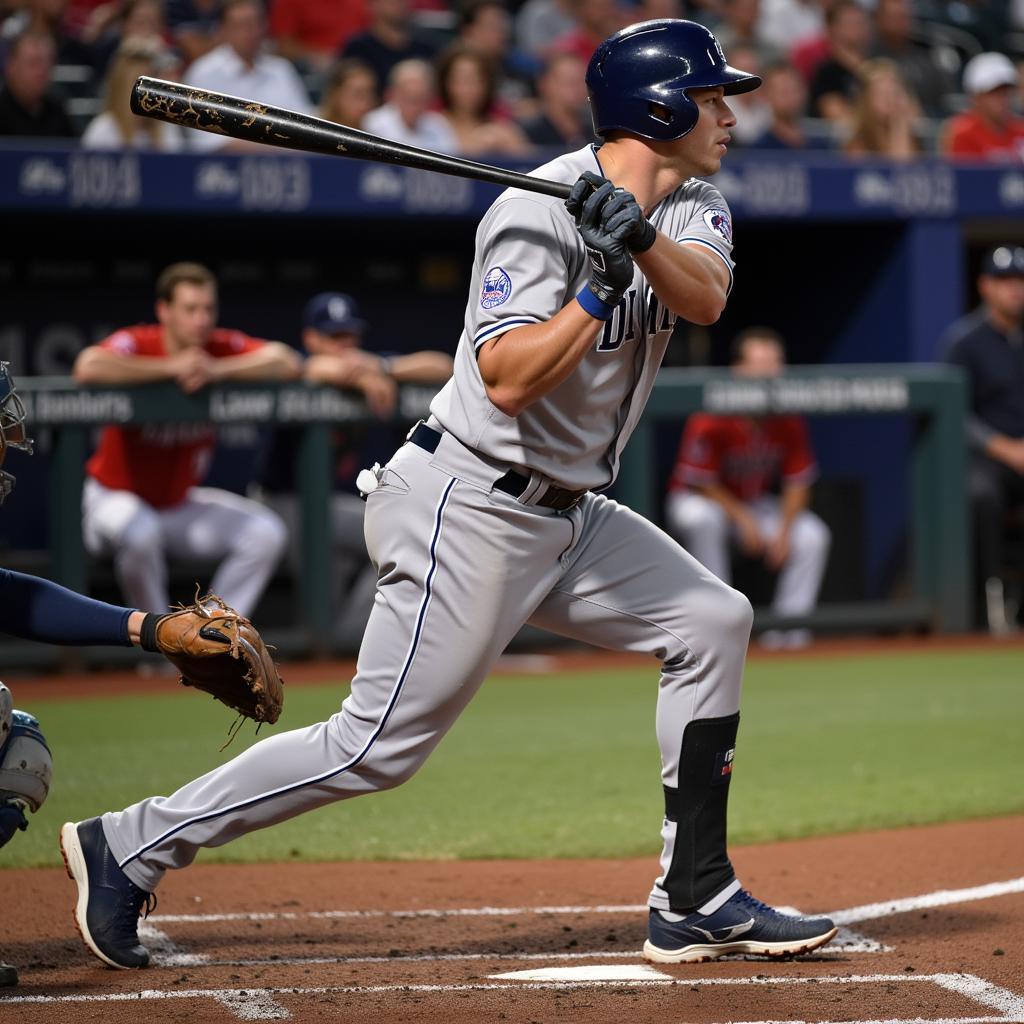 Aaron Judge Swinging a Game Used Bat