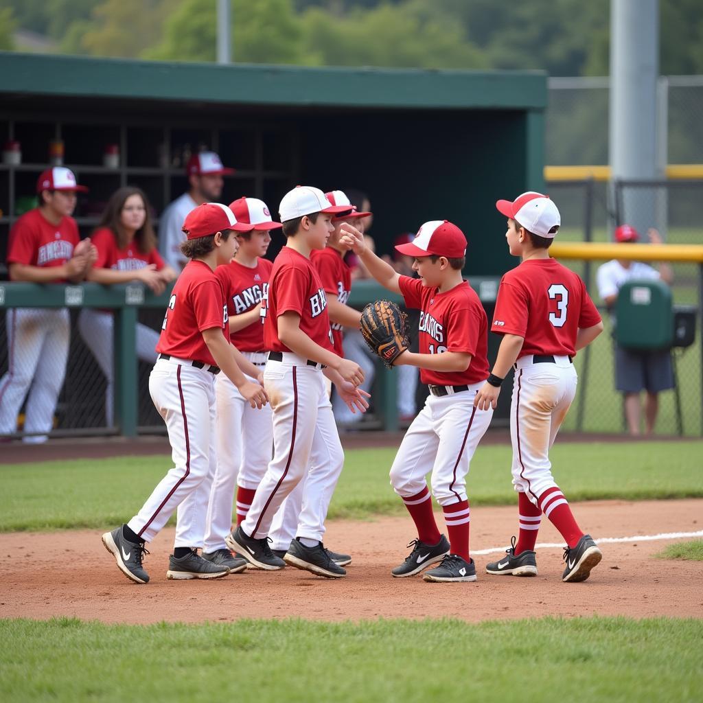 Aces Travel Baseball Team Competing in a Tournament