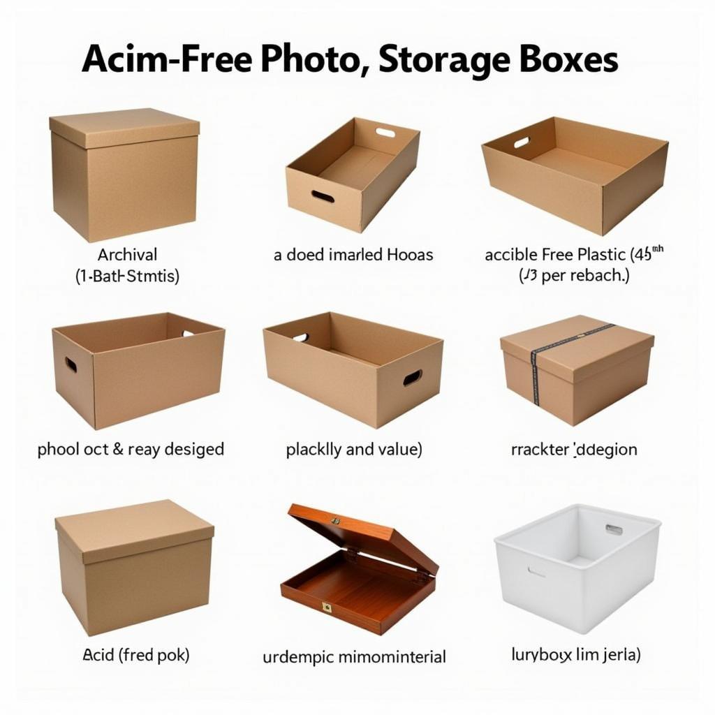 Acid-Free Photo Storage Boxes for Long-Term Preservation