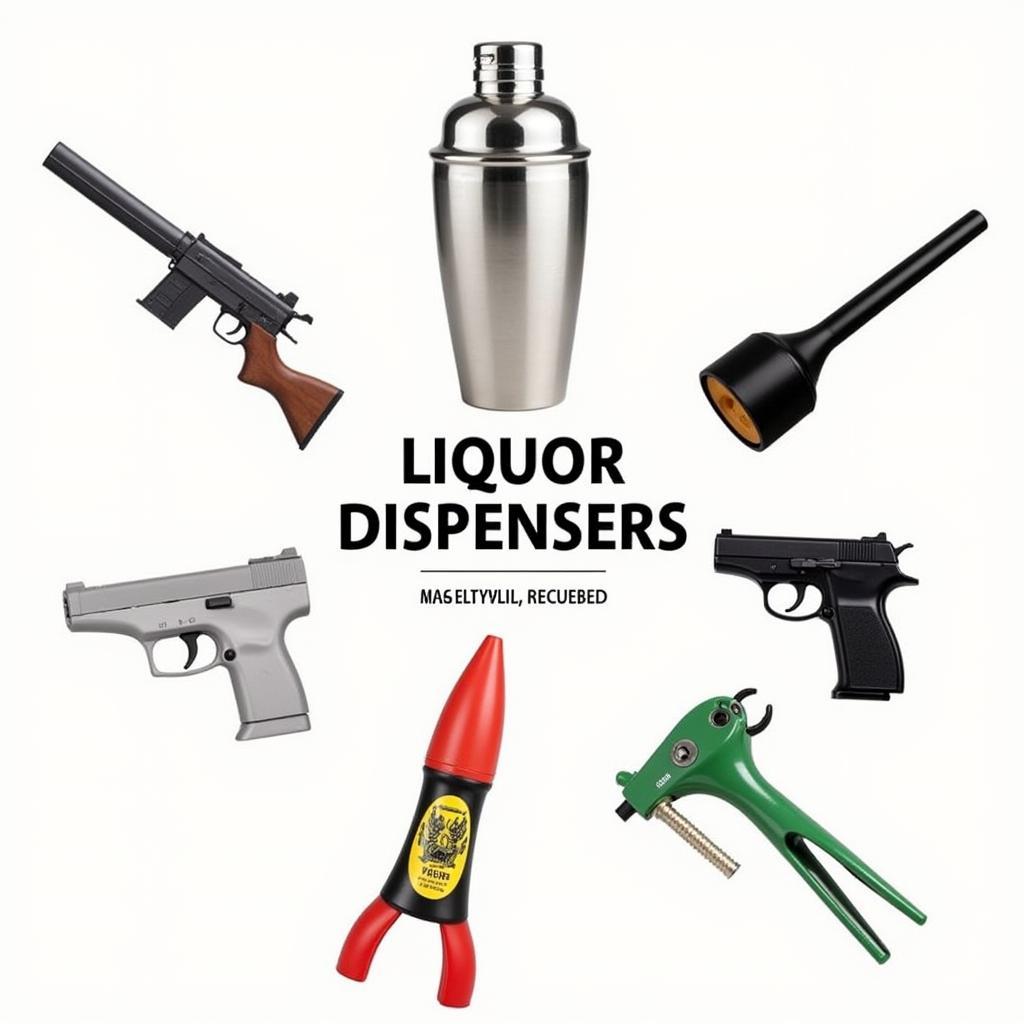 Alternative liquor dispensers that don't resemble firearms.