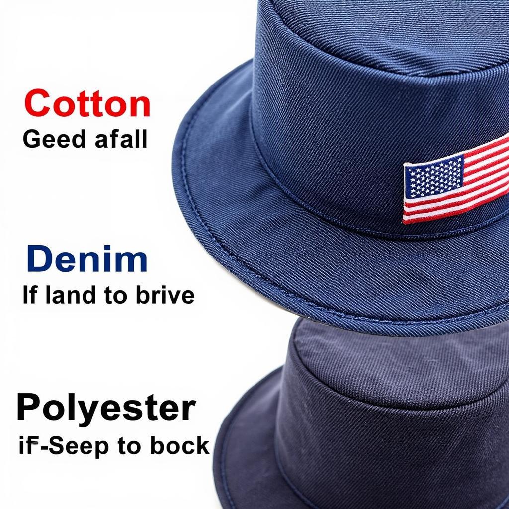 Comparing Materials for American Flag Bucket Hats