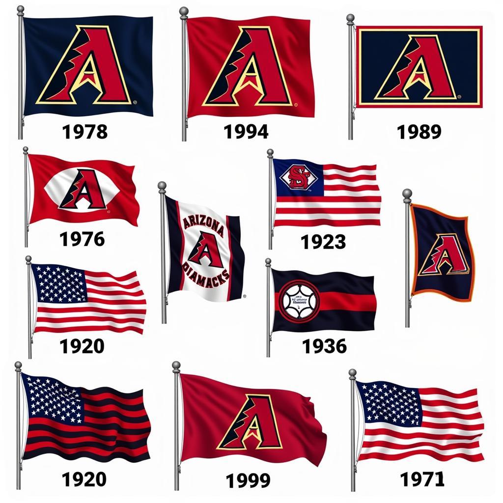 Evolution of the Arizona Diamondbacks Flag