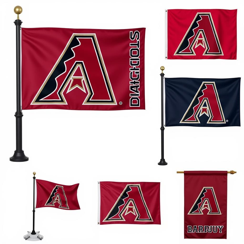 Variety of Arizona Diamondbacks Flags