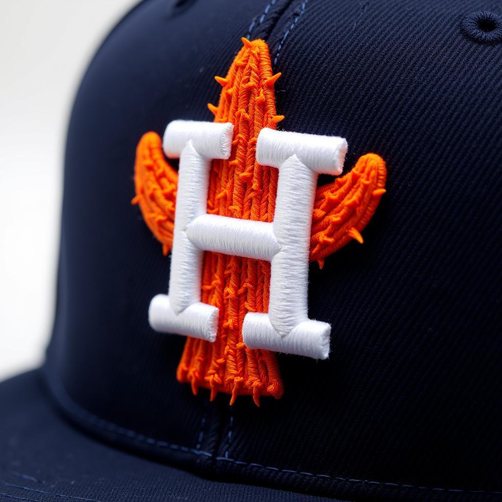 Close-up of an Astros Cactus Hat